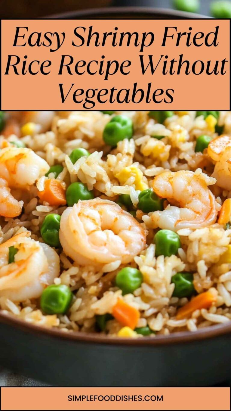 Easy Shrimp Fried Rice Recipe Without Vegetables - Simple Food Dishes