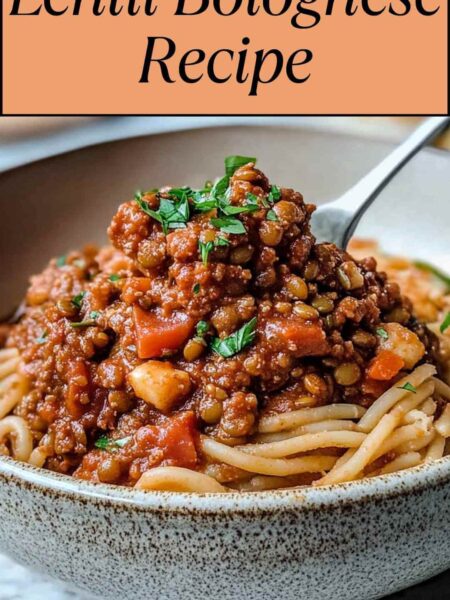 Lentil Bolognese Recipe