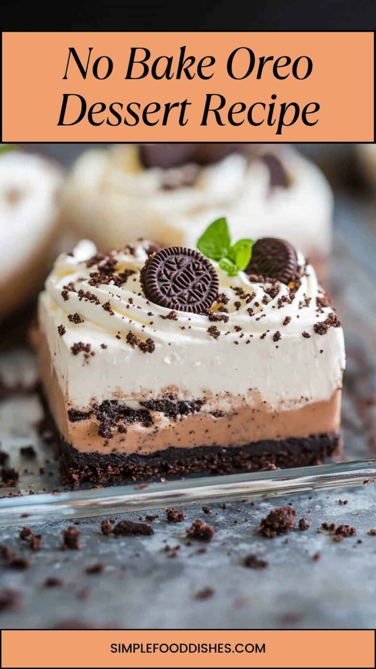 No Bake Oreo Dessert Recipe