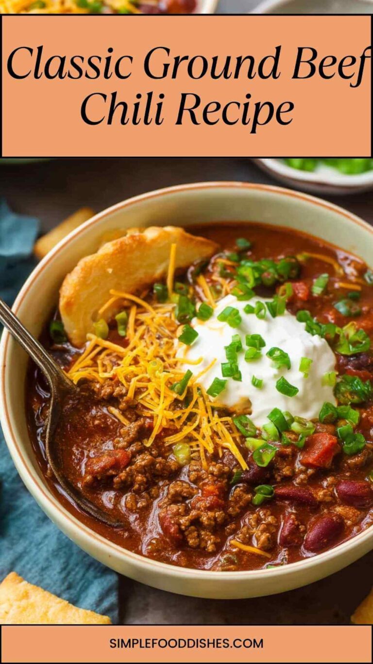 Classic Ground Beef Chili Recipe