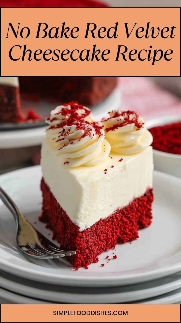 No Bake Red Velvet Cheesecake Recipe