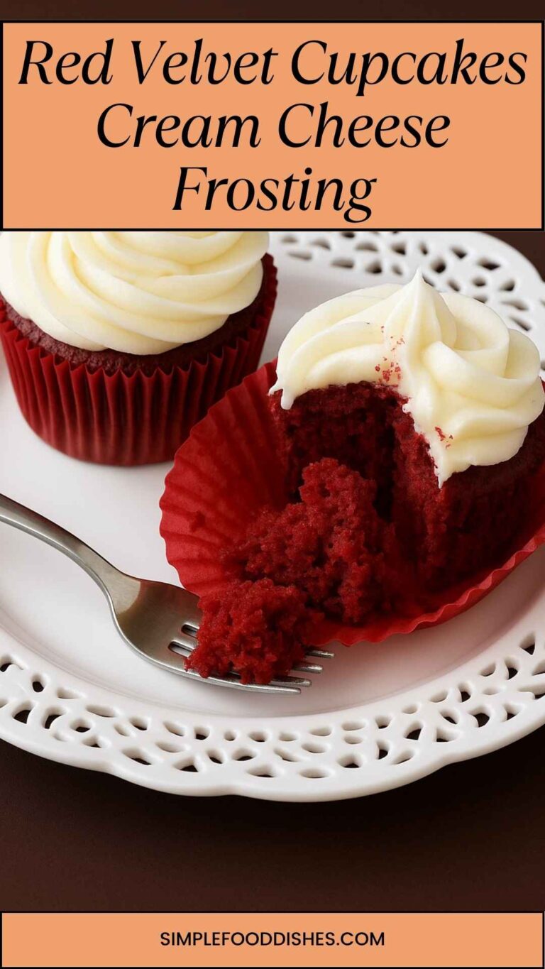 Red Velvet Cupcakes Cream Cheese Frosting