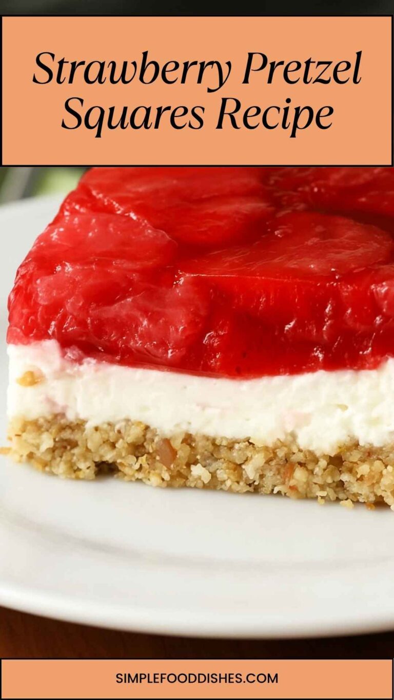 Strawberry Pretzel Squares Recipe