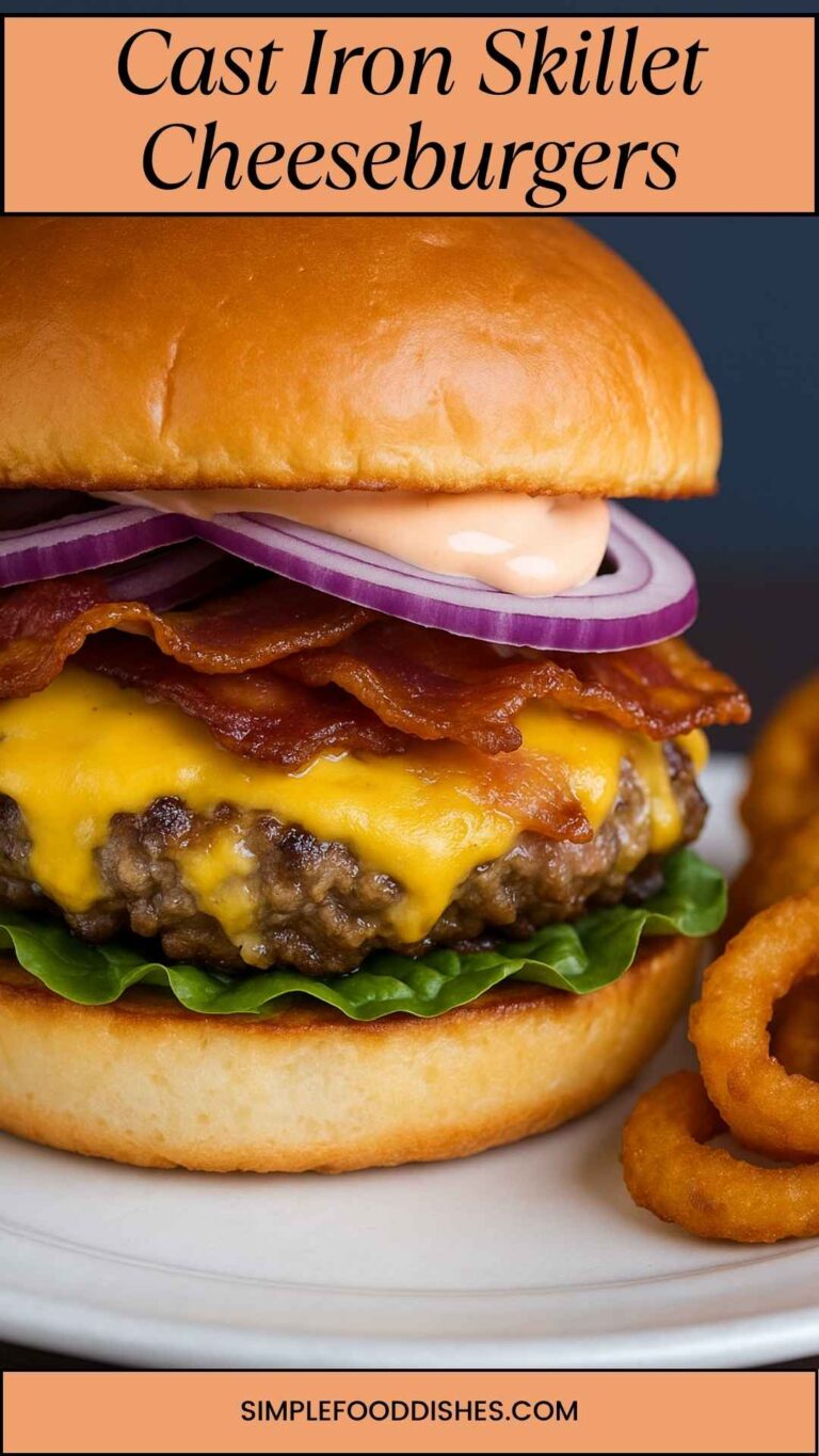 Cast Iron Skillet Cheeseburgers