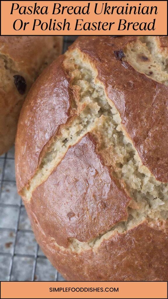 Paska Bread Ukrainian Or Polish Easter Bread