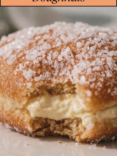 Vanilla Cream Filled Doughnuts