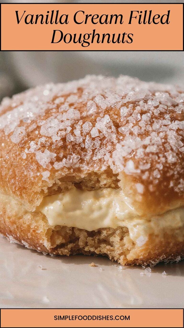 Vanilla Cream Filled Doughnuts