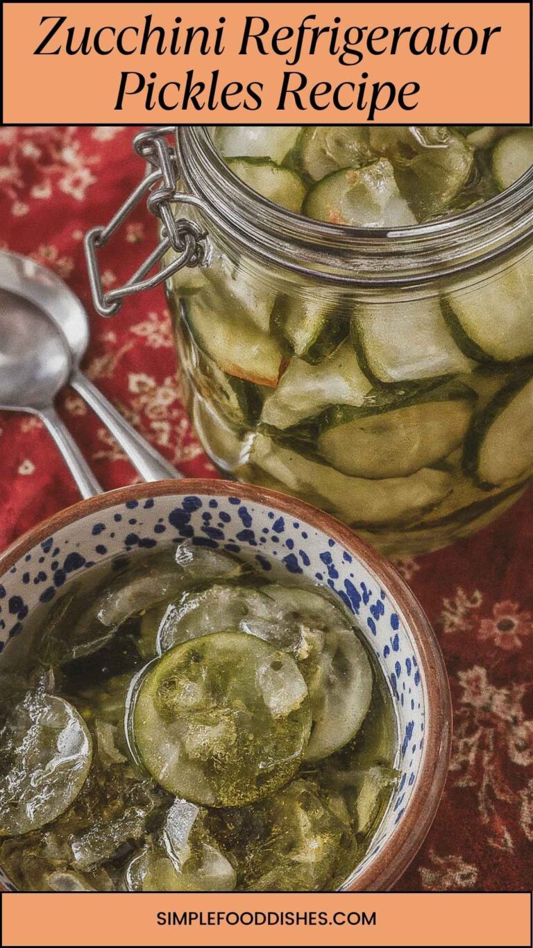 Zucchini Refrigerator Pickles Recipe