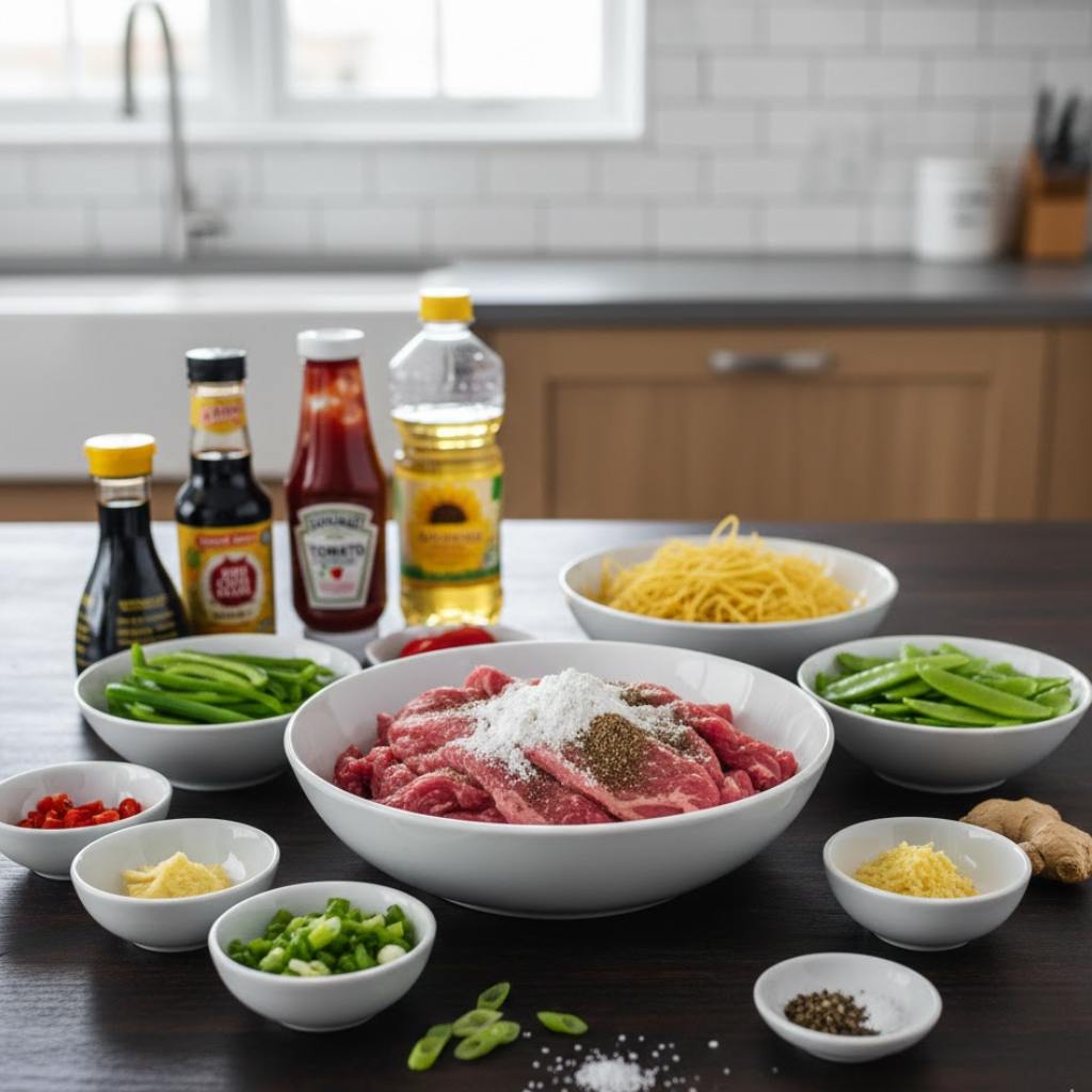 Ingredients You'll Need To Make This Beef and Noodle Stir Fry Recipe