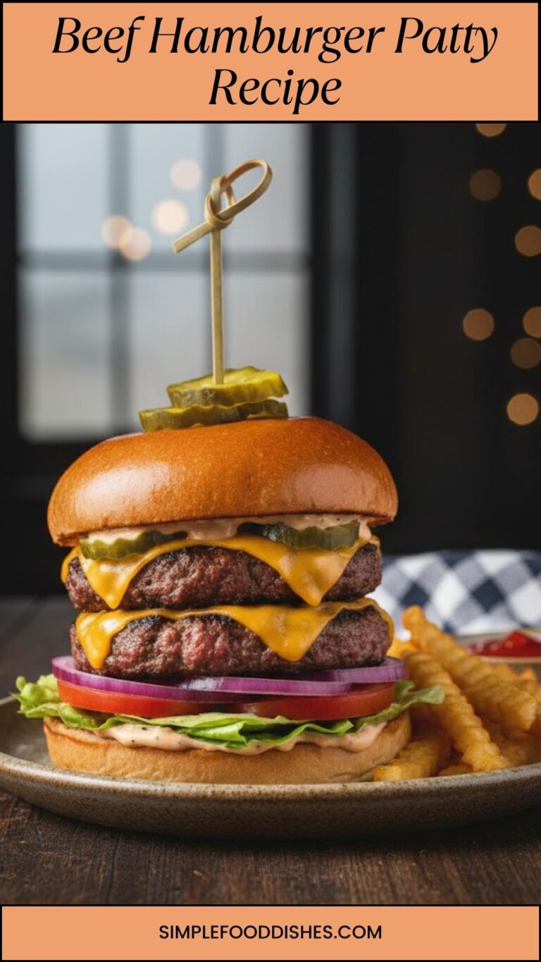 Beef Hamburger Patty Recipe