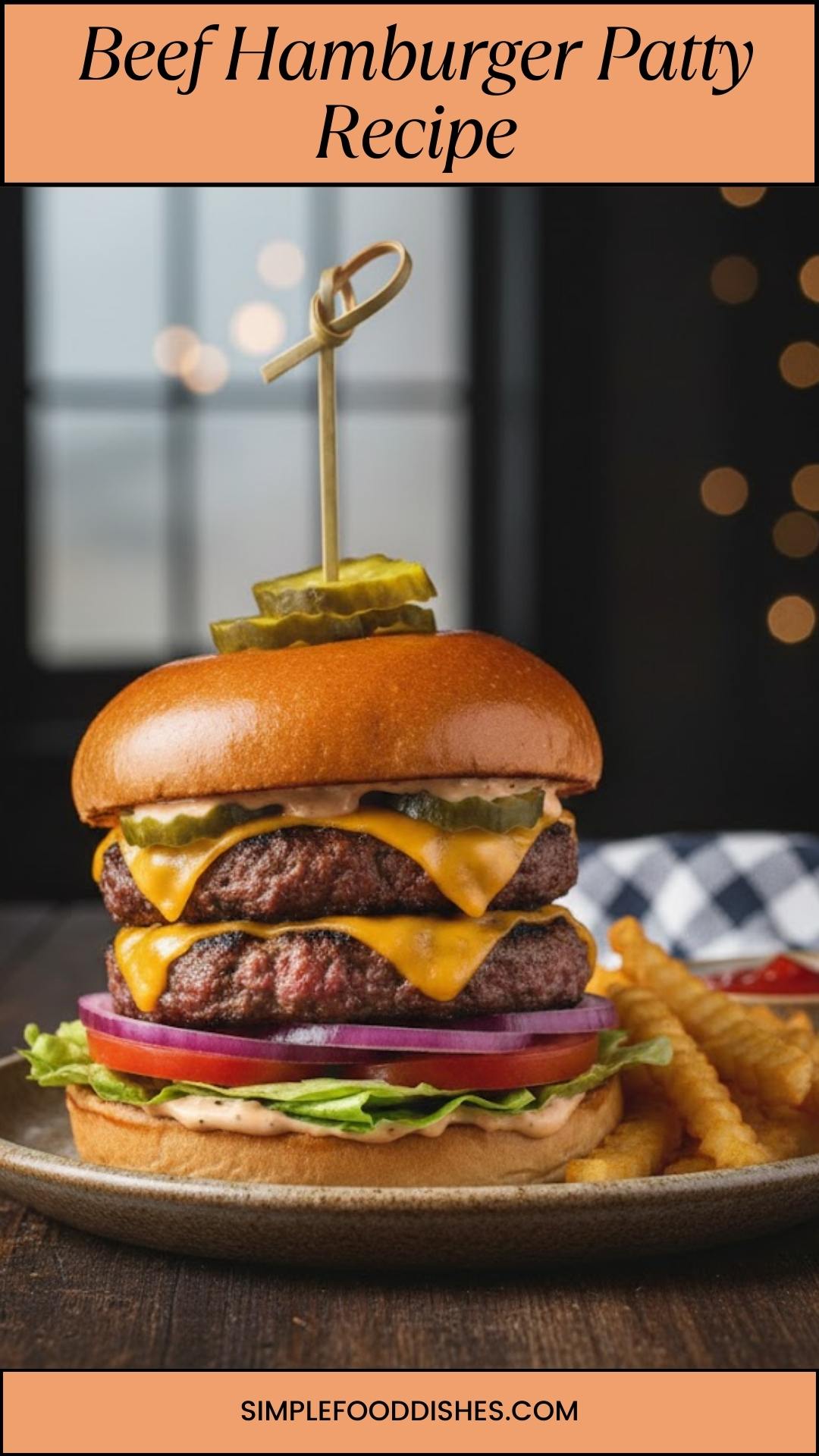 Beef Hamburger Patty Recipe