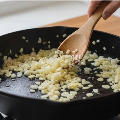 Step 2: Sauté Shallots and Garlic Step 2: Sauté Shallots and Garlic