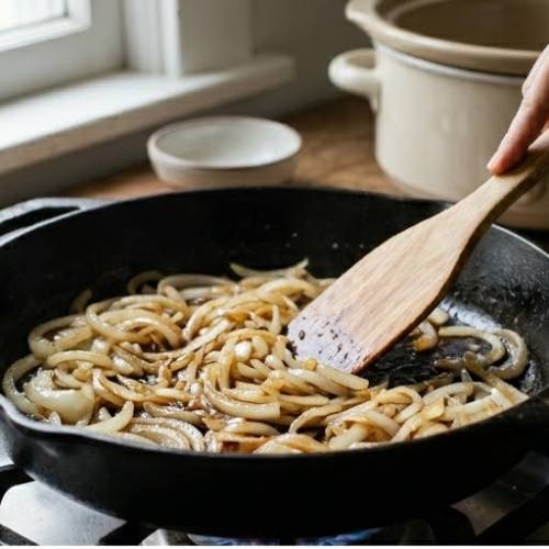 Step 3: Sauté the Onions Step 3: Sauté the Onions
