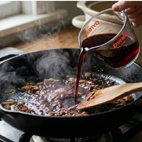 Step 4: Deglaze the Skillet Step 4: Deglaze the Skillet
