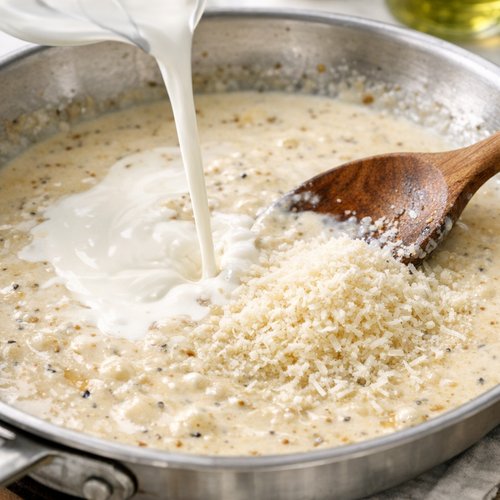 Step 7: Cream and Finish the Sauce