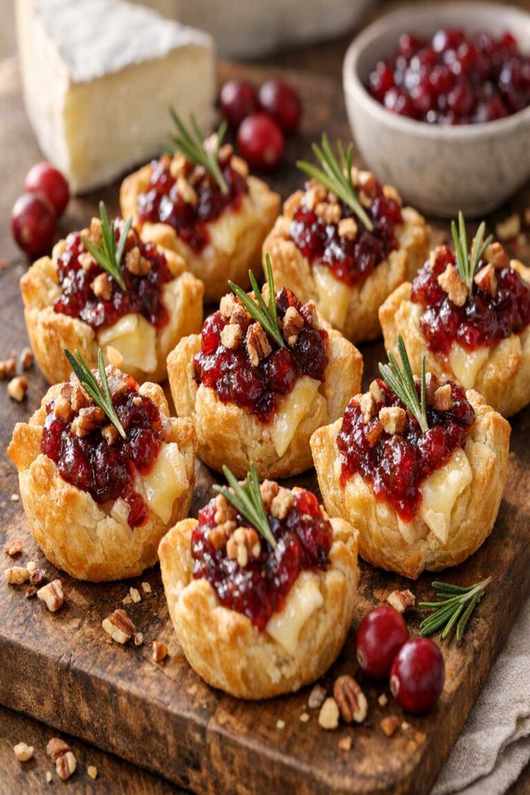 Brie Cranberry Bites Recipe