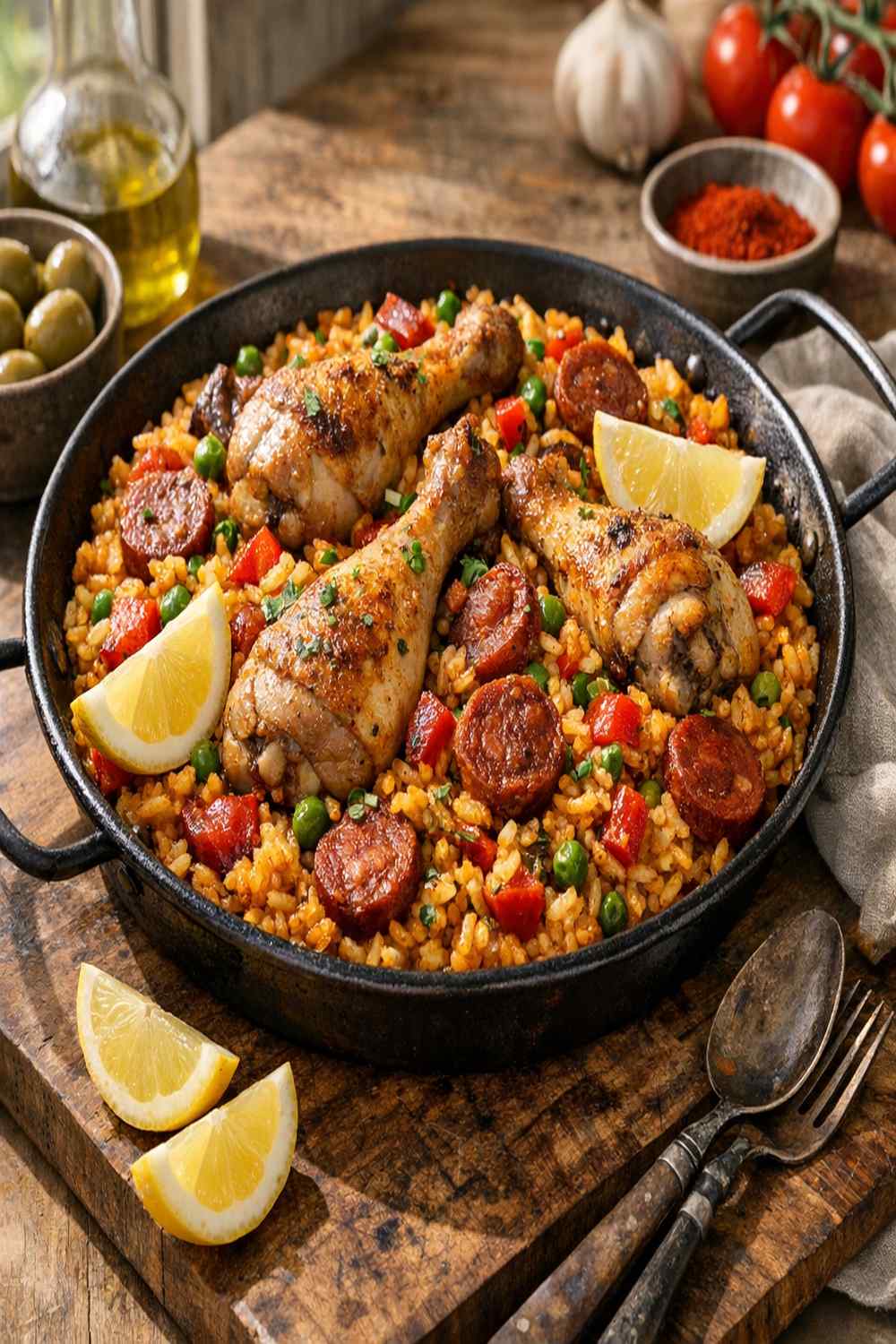 Chicken And Chorizo Paella Recipe