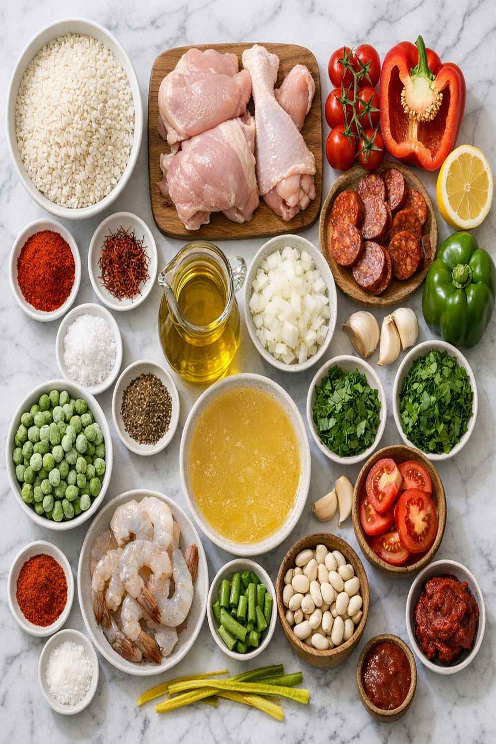 Chicken And Chorizo Paella Recipe ingredients