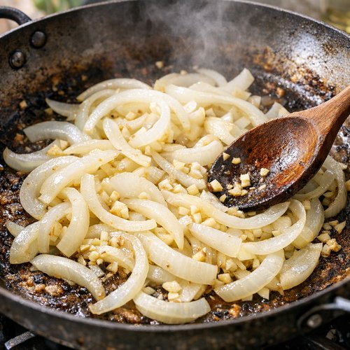 Step 2: Create Your Flavor Base With Onions and Garlic