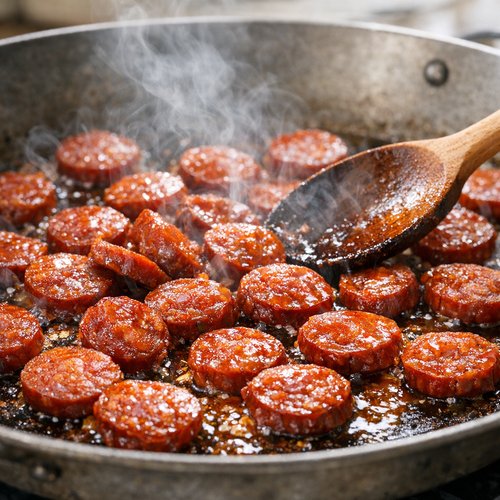 Step 3: Introduce Chorizo and Release Its Smoke