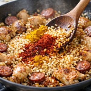 Chicken Chorizo Paella Recipe step 4