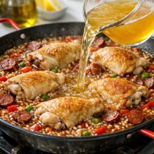 Chicken Chorizo Paella Recipe step 5
