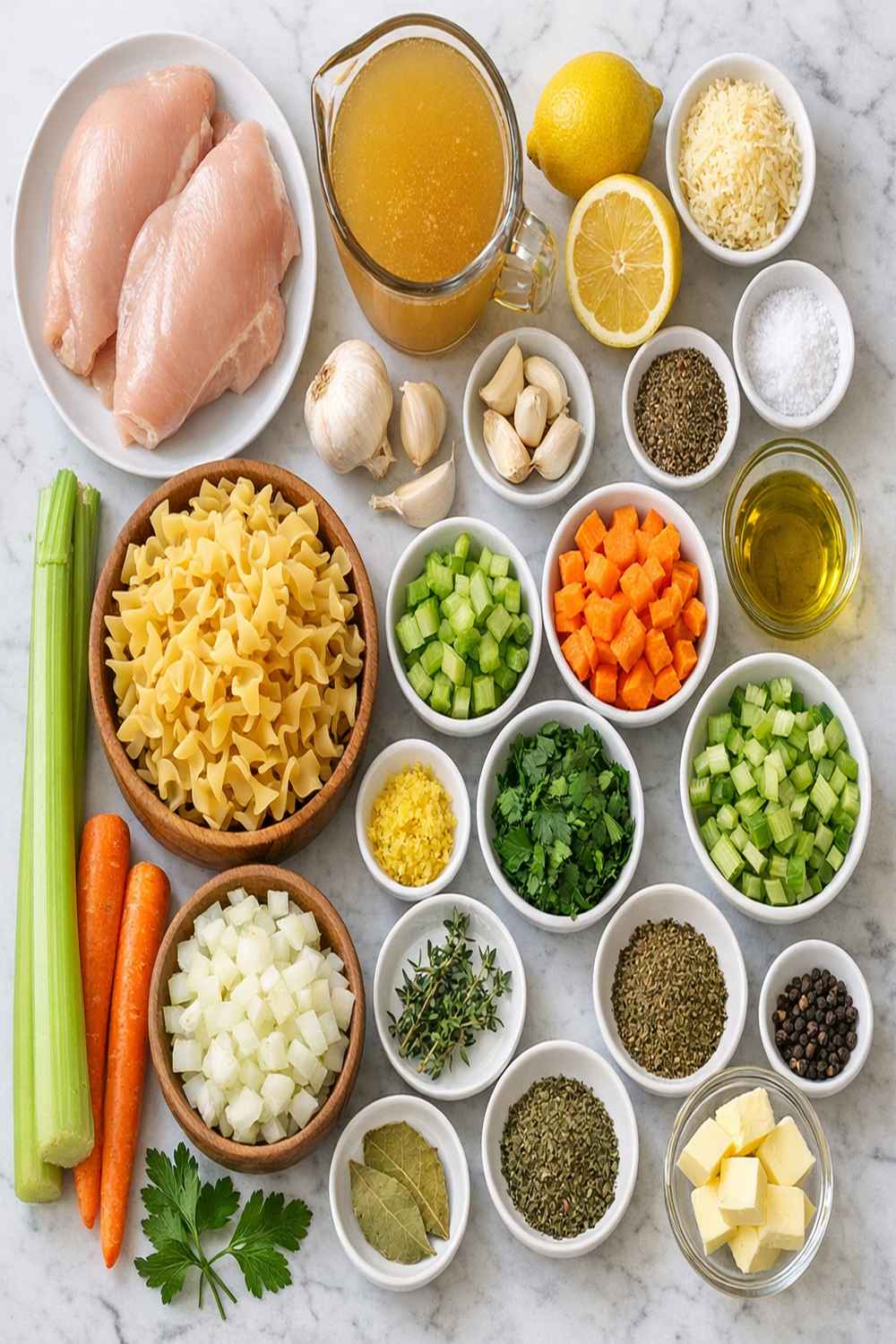 Chicken Noodle Soup With Lemon Recipe ingredients