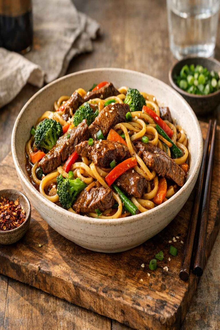Chinese Beef Noodle Stir Fry Recipe