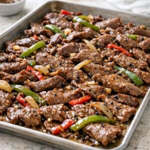 Chinese Pepper Beef Recipe Meal Prep step 5