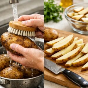 Crispy Oven Fries Recipe Technique Masterclass step 2