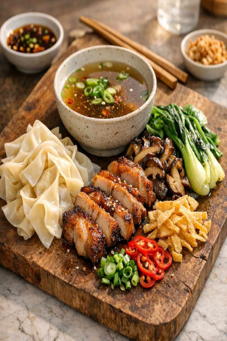 Deconstructed Wonton Soup Recipe