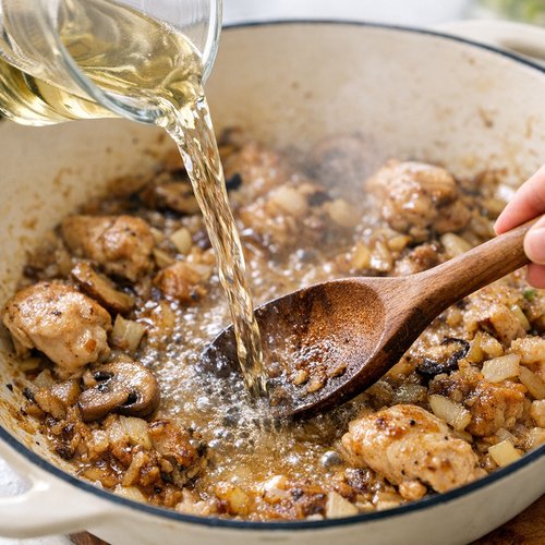 Step 5: Deglaze With Wine (Where Magic Happens)