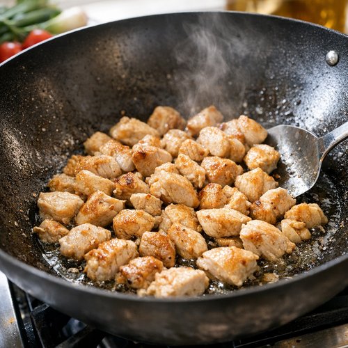 Step 1: Get Your Pan Screaming Hot and Cook the Chicken
