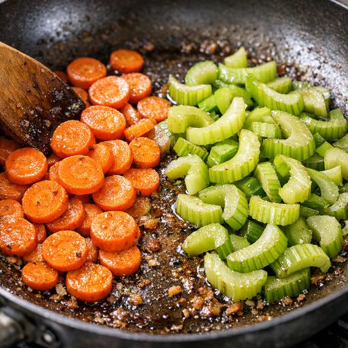 Step 2: Develop Flavor with Your Hard Vegetables