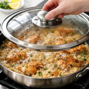 Garlic Chicken Rice Recipe step 6