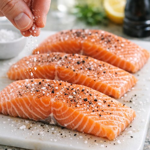 Step 5: Season Your Salmon