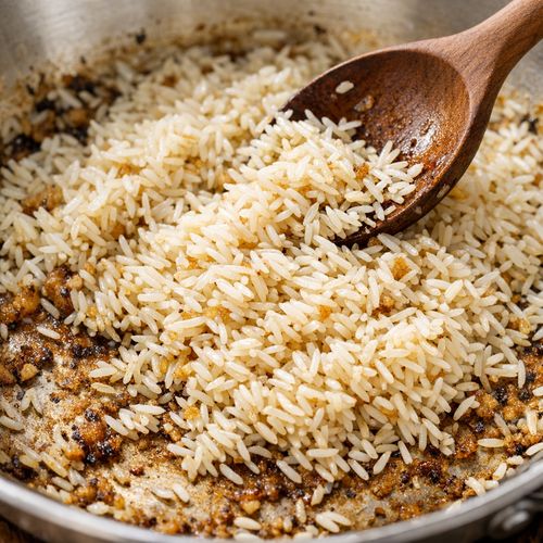 Step 3: Toast the Rice Briefly